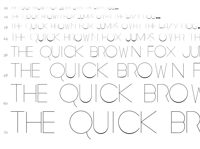 Geomancy font waterfall